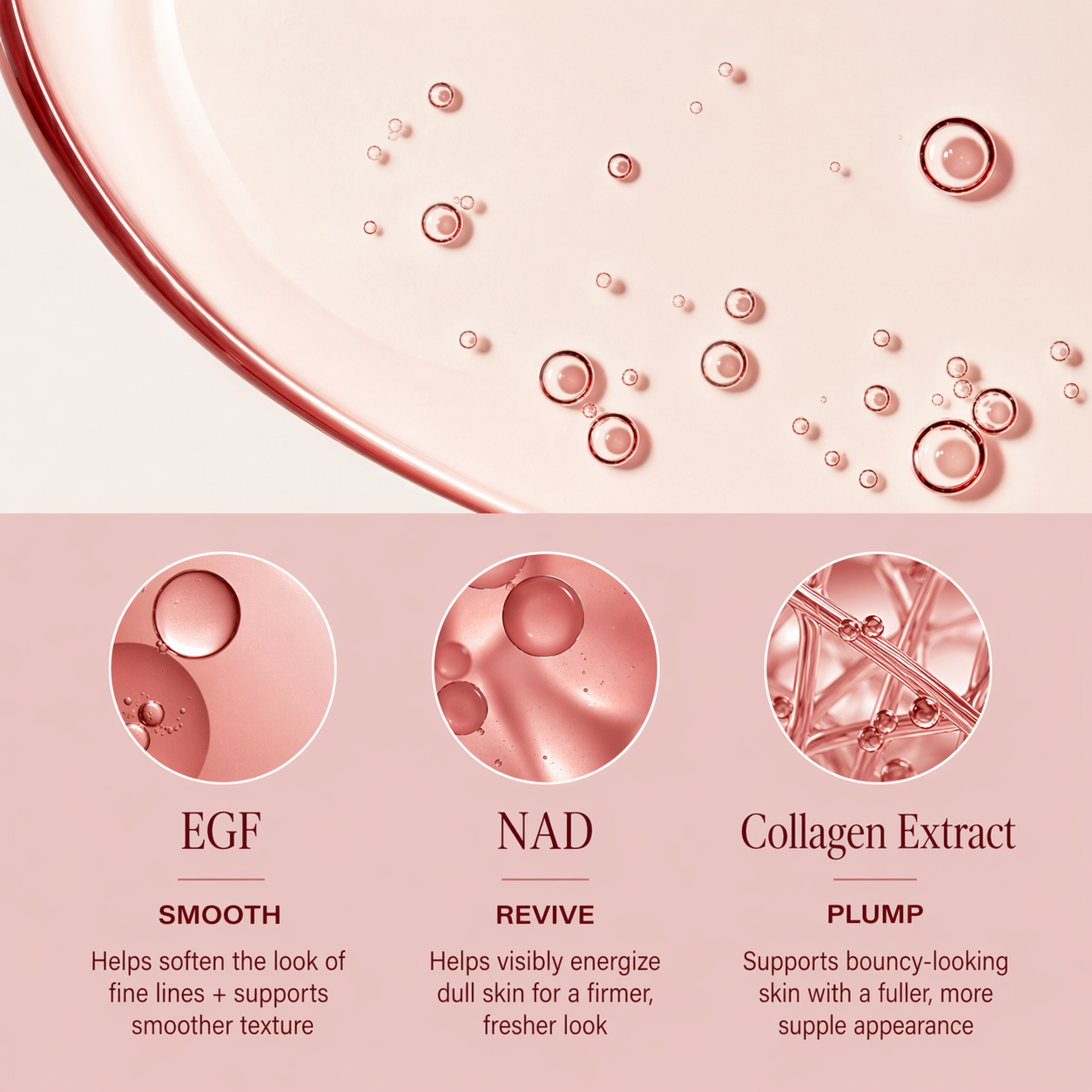 Firming Facial Serum - with NAD+, EGF & Peptides