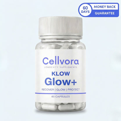 Cellvora Glow+ — Advanced Cellular Recovery, Skin Radiance & Gut Repair Complex (60 Capsules)